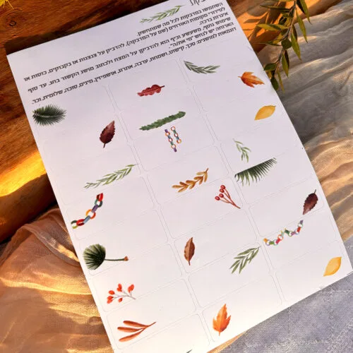 והדבקת | סוכות