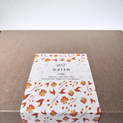 חנוכה | ערכה בינונית: חנוכיה, נרות, קלפים ומדבקות.